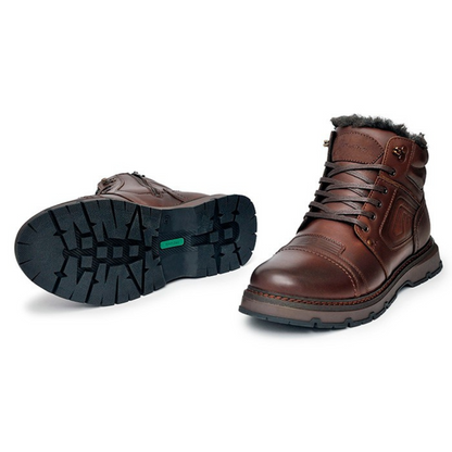 Men’s Winter Boots in Brown Leather