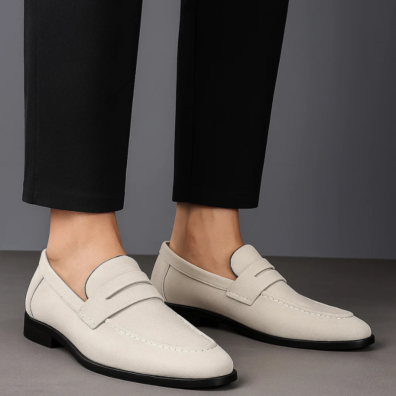 Marco Suede Penny Loafers