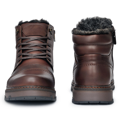 Men’s Winter Boots in Brown Leather