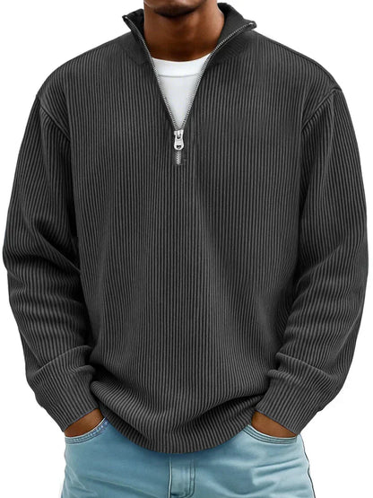 Arno Ribbed Half-Zip