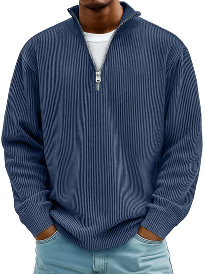 Arno Ribbed Half-Zip