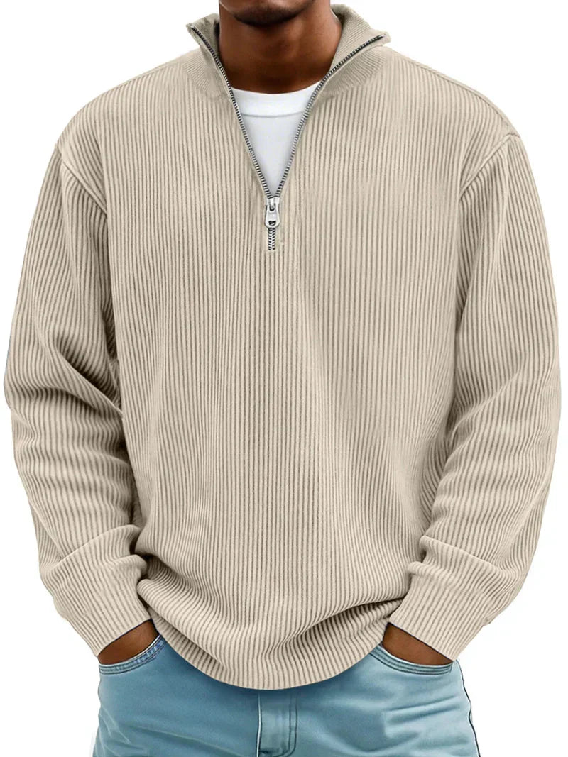 Arno Ribbed Half-Zip