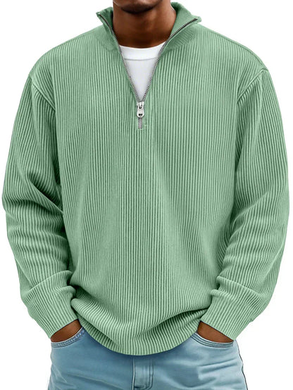 Arno Ribbed Half-Zip