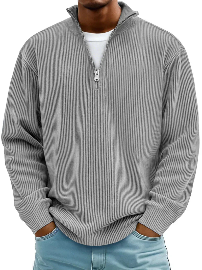 Arno Ribbed Half-Zip