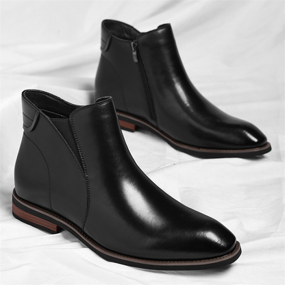 Cristiano Faux Leather Chelsea Boots