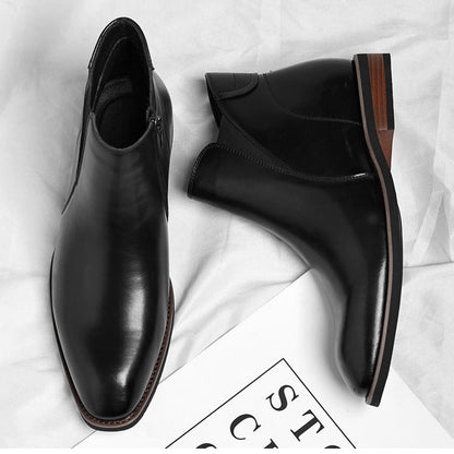 Cristiano Faux Leather Chelsea Boots
