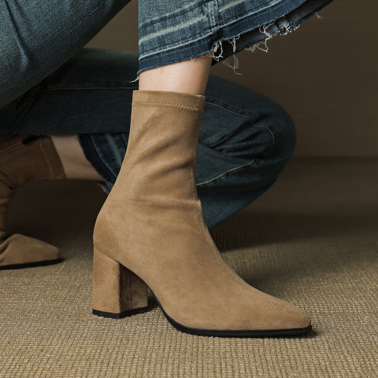 Tylia Genuine Suede Boots