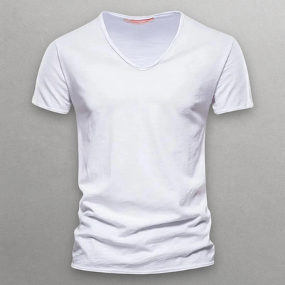 Shinari V-neck Cotton T-Shirt