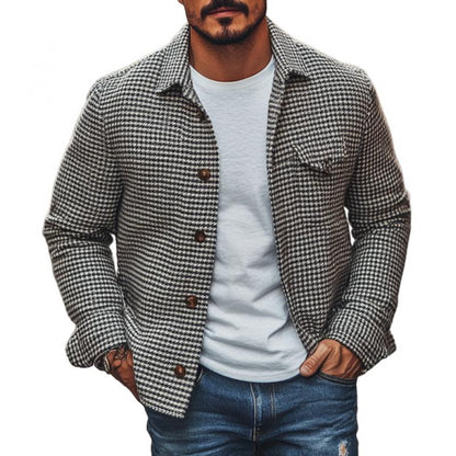 Kent Houndstooth Shirt Jacket