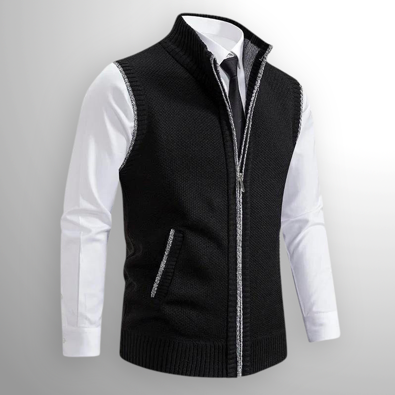 Ettore Mélange Zip Gilet