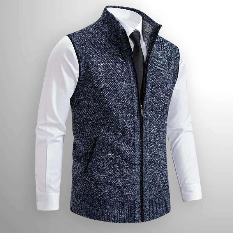 Ettore Mélange Zip Gilet